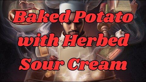 Quick Recipes - Baked Potato with Herbed Sour Cream