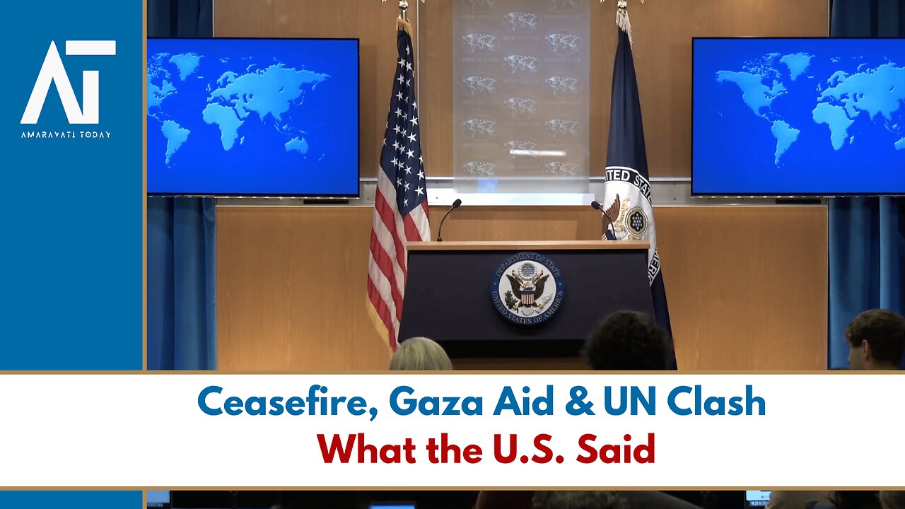 US State Dept: Ceasefire, Gaza Aid, UN Row, EU Deal, Bitcoin | Marco Rubio | Amaravati Today