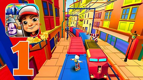 Subway Surfers - Gameplay Walkthrough Part 1 - Tutorial (iOS, Android)