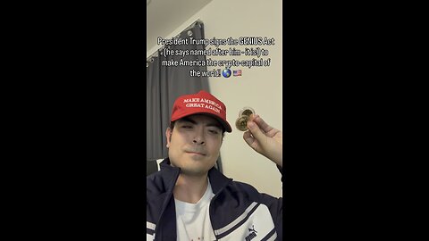 President Trump signs the GENIUS Act to make America the crypto-capital of the world! #maga #trump