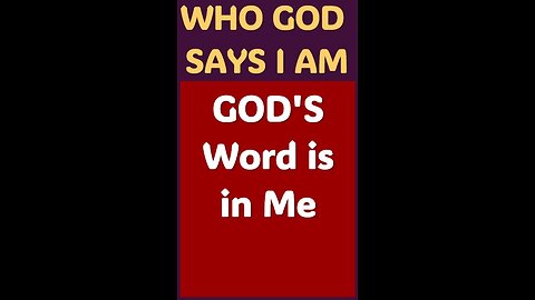 GOD'S WORD IS IN ME #WordofGod #Jesus #God #Word #power #mindset #Christ #love #encouragement