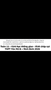 THPT Yên Mô B – Ninh Bình 2026: Hình chóp cụt: Một người cần sơn các mặt của một cái bục (trừ đáy