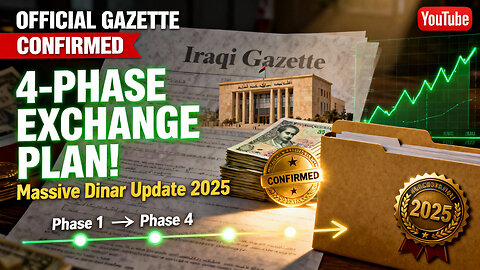 💥 Iraq’s Official Gazette CONFIRMS 4-Phase Exchange Rate Plan! 🔥 Massive Iraqi Dinar Update 2025