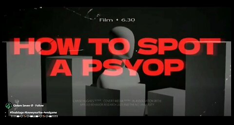 HOW TO SPOT A PSY-OP!