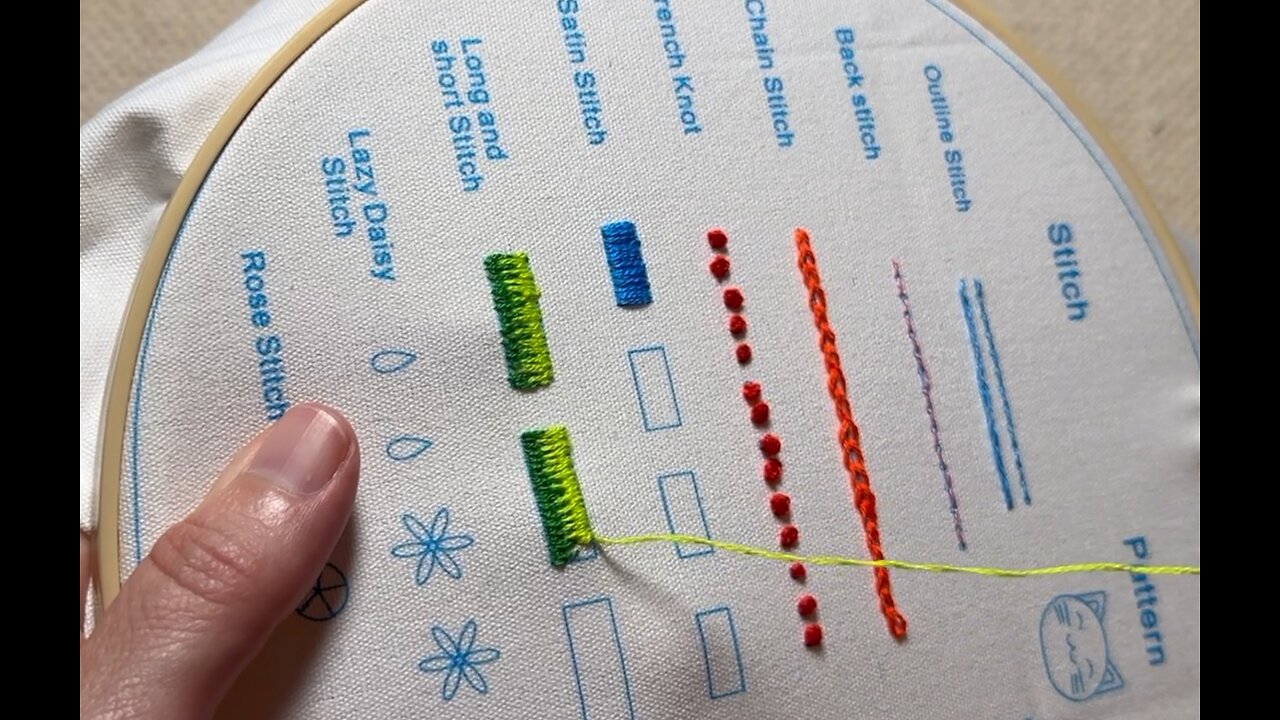 Embroidery (Lesson 6): Long and Short Stitch