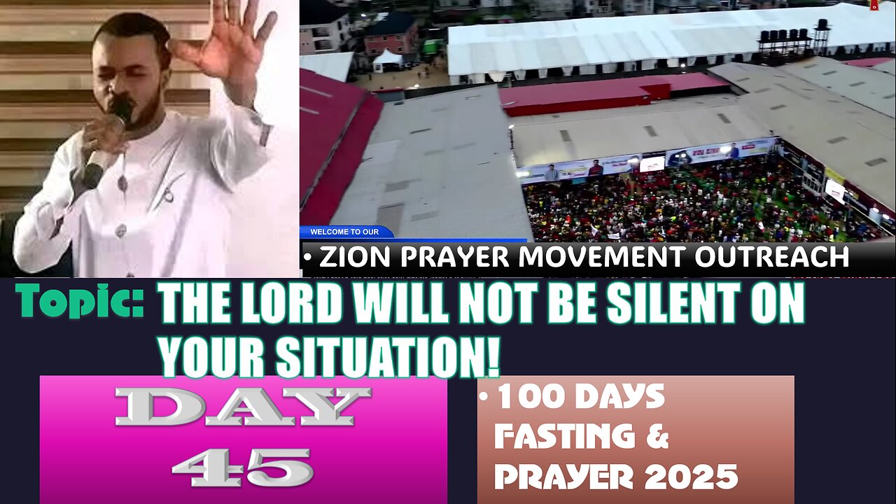 Day 45 | Monday, August 18th, 2025 — Topic: THE LORD WILL NOT BE SILENT ON YOUR SITUATION!