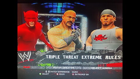 Triple threat hardcore title number one contender extreme rules match