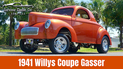 1941 Willys Coupe 502 Ramjet V8, 700R4, A/C, 4-wheel power disc brakes! Show quality build! Clean!