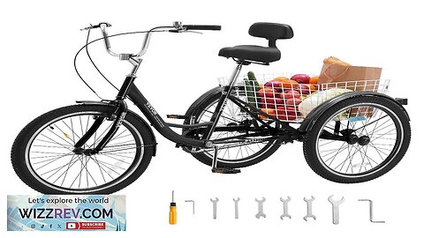 VEVOR Adult Tricycles Bike 20 Inch Three-Wheeled Bicycles 3 Wheel Bikes Trikes Review