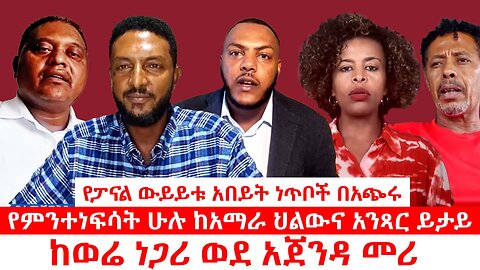 የምንተነፍሳት ሁሉ ከአማራ ህልውና አንጻር ይታይ|| ከወሬ ነጋሪ ወደ አጀንዳ መሪ || የፓናል ውይይቱ አበይት ነጥቦች በአጭሩ|| ነሃሴ 4/2017 ዓ.ም
