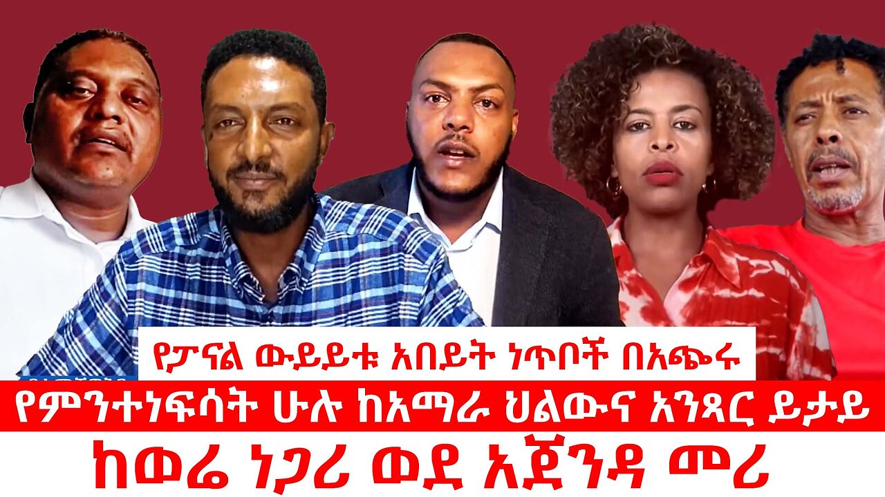 የምንተነፍሳት ሁሉ ከአማራ ህልውና አንጻር ይታይ|| ከወሬ ነጋሪ ወደ አጀንዳ መሪ || የፓናል ውይይቱ አበይት ነጥቦች በአጭሩ|| ነሃሴ 4/2017 ዓ.ም
