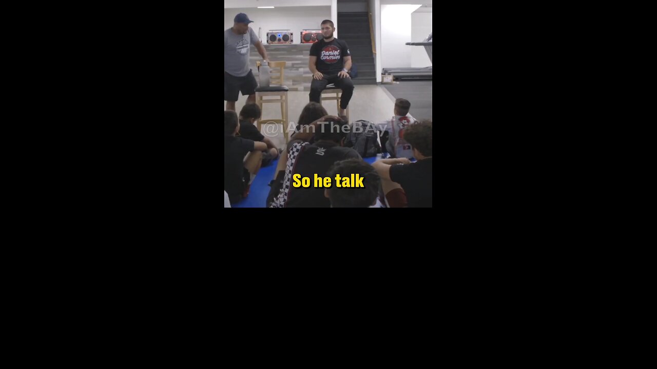 When Khabib casually told a group of kids he was gonna kill Conor McGregor 😭💀