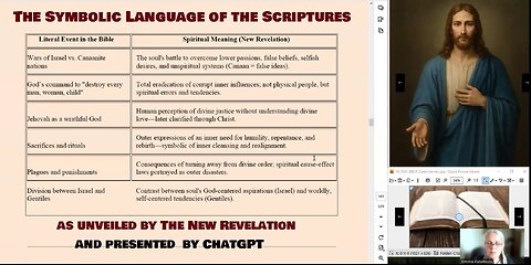 The Symbolic Language of the Scriptures as unveiled by The New Revelation and presented by ChatGPT