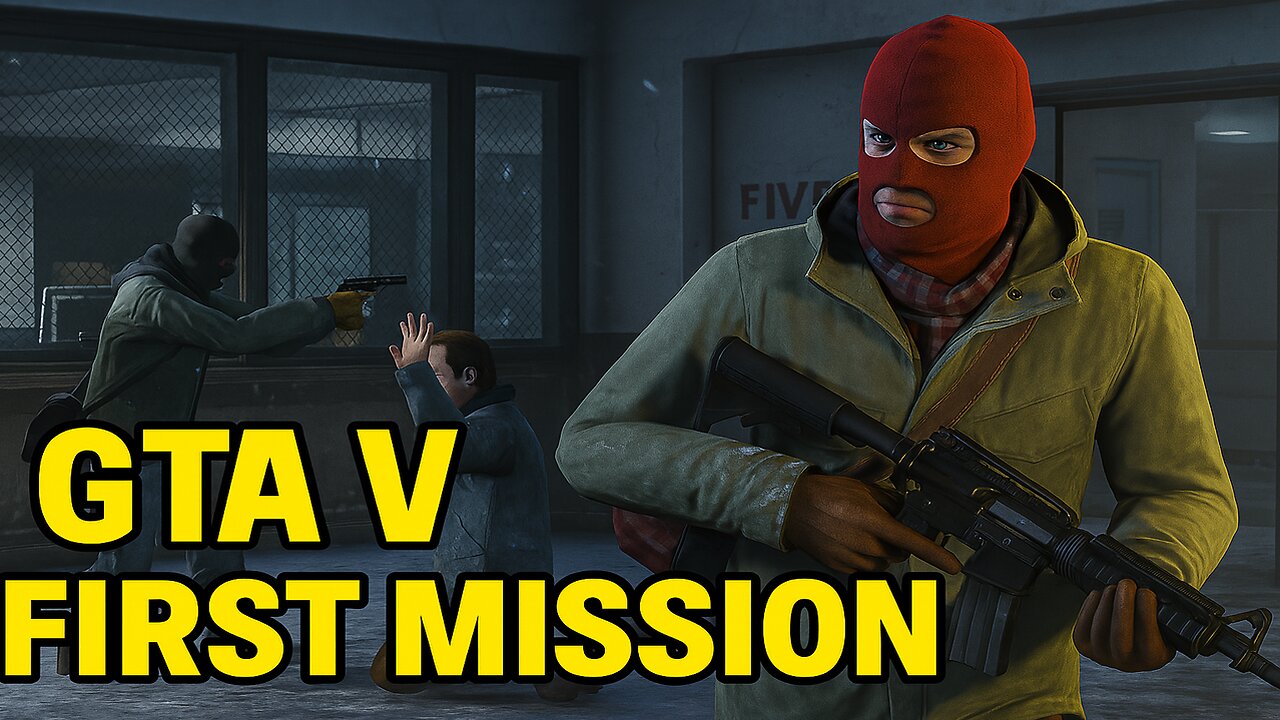 🔥 GTA V First Mission - The Epic Bank Heist Begins! 🎮💥