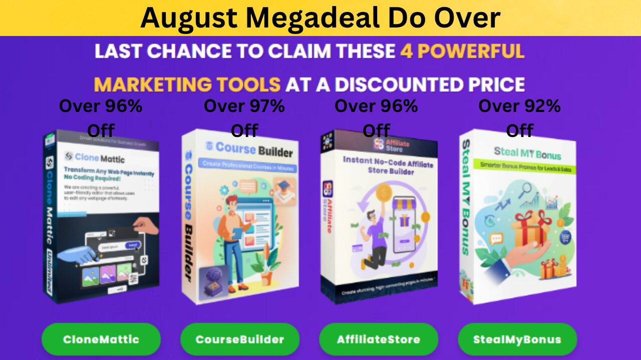 🔥 AUGUST DO-OVER MEGADEALS! 🔥