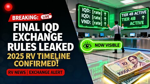 💥 Breaking Final IQD Exchange Rules Leaked — 2025 RV Timeline Confirmed! ⚡ 💥 Iraqi Dinar News