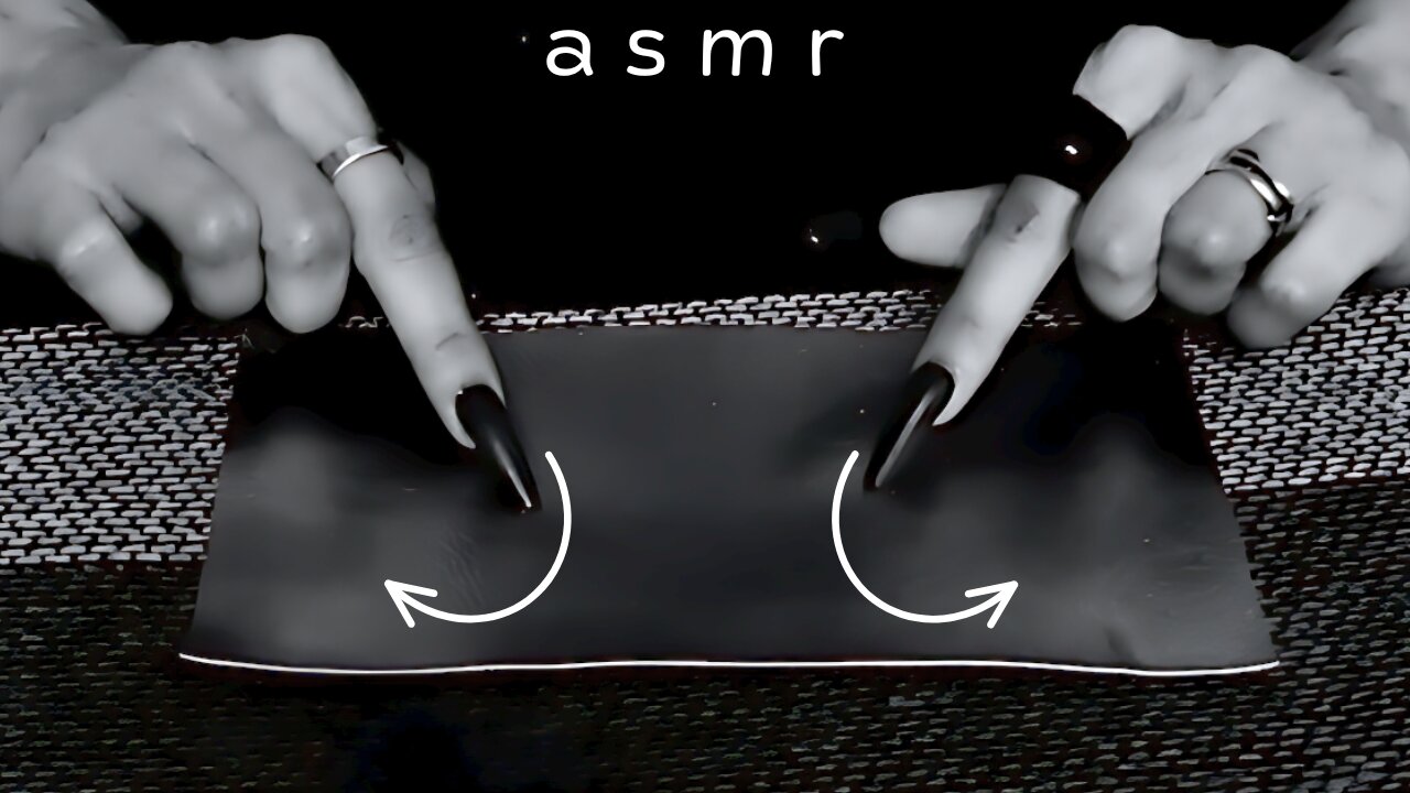 ASMR Circle Scratching 🎧 Black & Grey Filter (no talking)