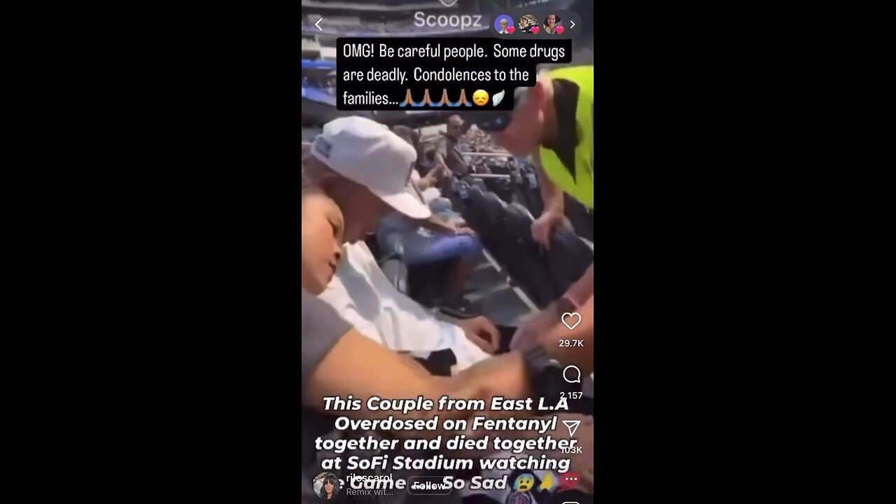 Couple overdoses on fentanyl at a Sofi stadium event in Inglewood California