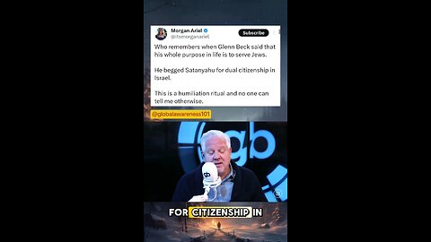 Glenn Beck begged Netanyahu for Israel citizenship and said he is a proud Zionist.