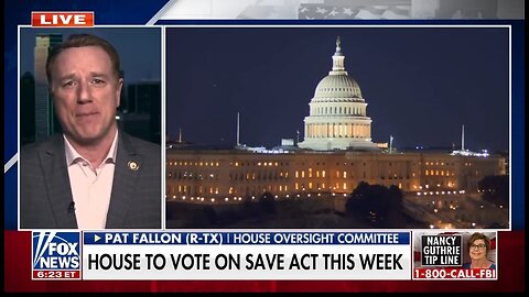 Rep Pat Fallon: Voter ID Is Common Sense
