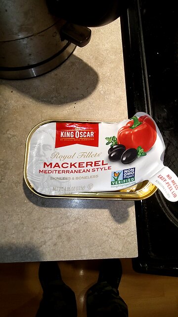 Eating King Oscar Royal Fillets Mackerel Mediterranean Style, Dbn, MI, 11/17/25