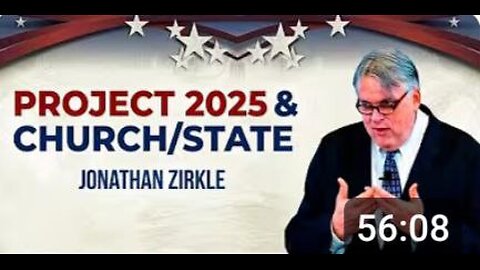 Джонатан Зиркль — Проект 2025 и «Церковь/Государство»