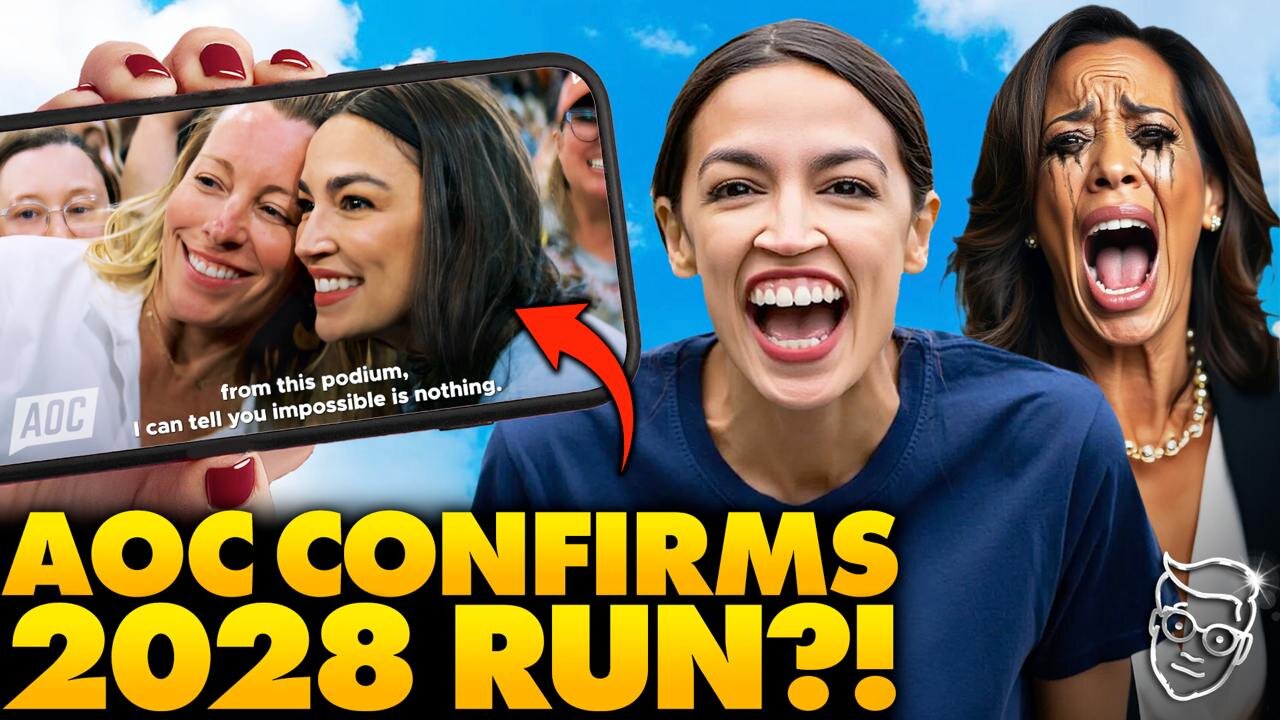 AOC Officially Launches Presidential Run for 2028!? Viral Ads SHOCK Internet, Kamala Screams Polls 📉