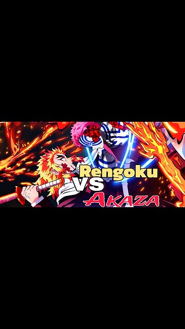 Rengoku vs Akaza – The Legendary Demon Slayer Fight 🔥 | Mugen Train Arc #kny #demonslayer