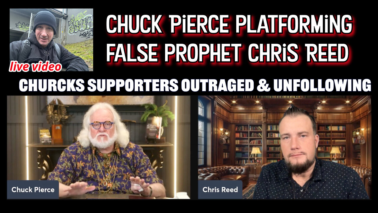 Chuck Pierce with false prophet Chris Reed. Some sexual kissing, and touching but "no sex" theology