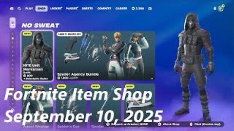Fortnite Item Shop|September 10, 2025(*New* Skins)