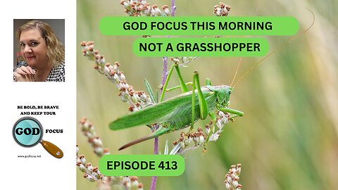 GOD FOCUS THIS MORNING EP413 NOT A GRASSHOPPER