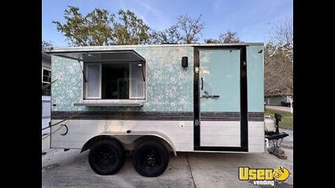 2023 7' x 14' Interstate Concession Trailer / Mobile Vending Unit w/ Solar Power