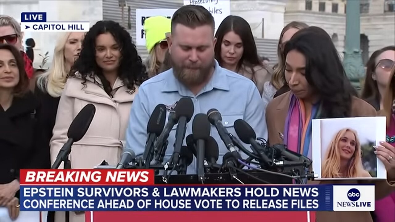Sky Roberts, brother of Virginia Giuffre, speaks before vote to release Epstein files