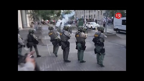 LAPD deploys mounted police and tear gas to disperse protesters