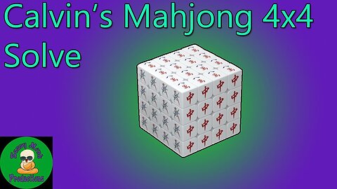 Calvin's Mahjong 4x4 Solve