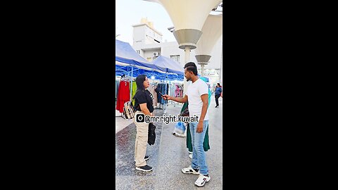 street interview in Kuwait