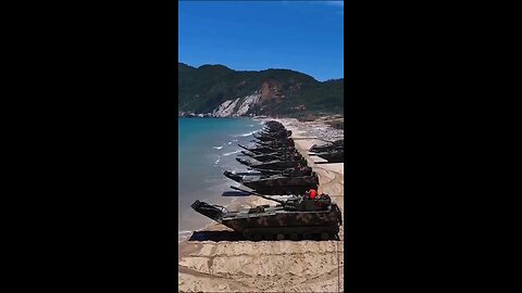 Chinese Military practicing the conquest of Taiwan.