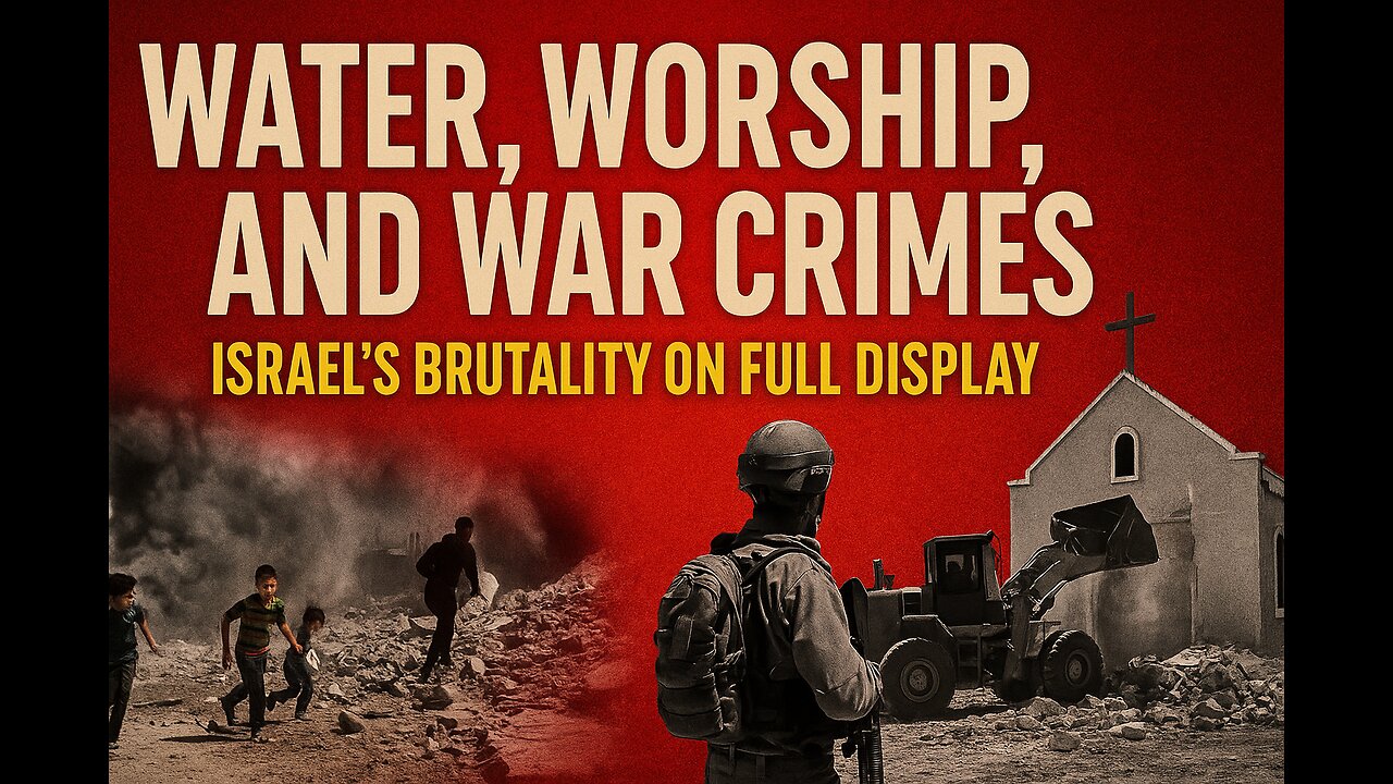Water, Worship, and War Crimes Israel’s Brutality on Full Display