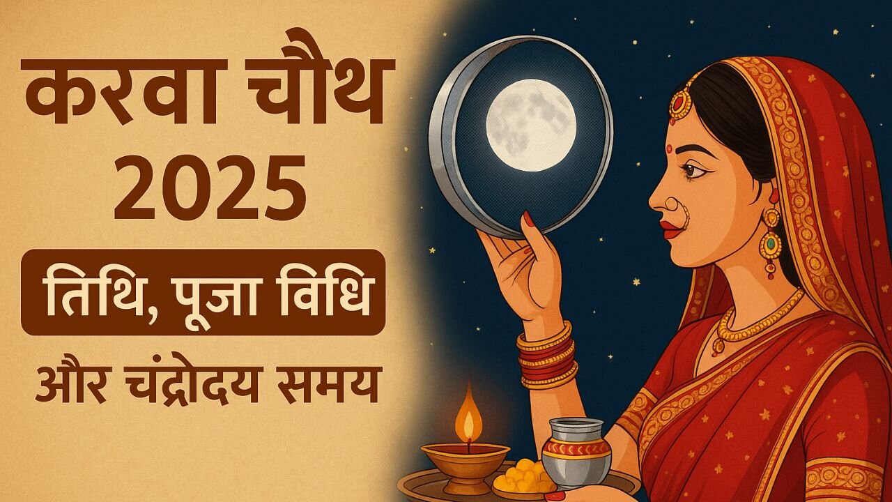 करवा चौथ 2025 तिथि, पूजा विधि और चंद्रोदय समय | Karwa Chauth Puja Vidhi & Moonrise Time #gejuff