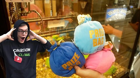 MYSTERY PRIZE BAG CLAW MACHINE WINS!