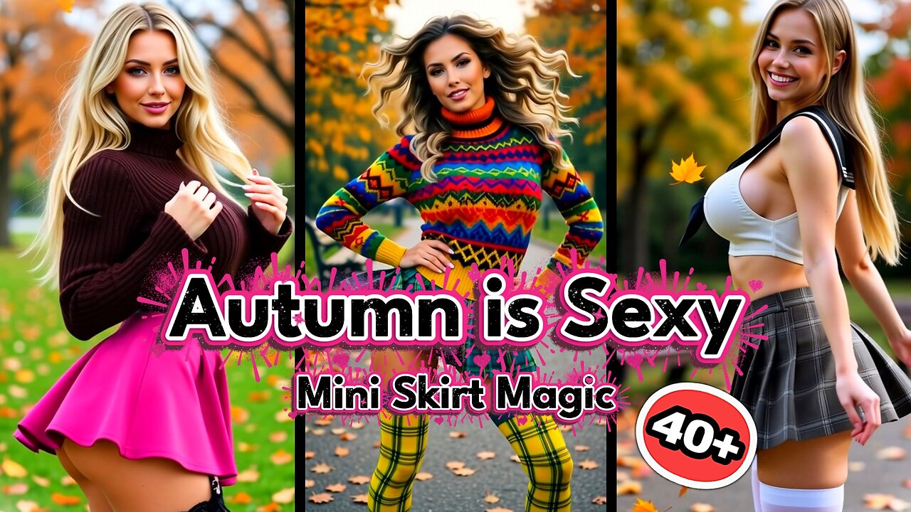 Autumn is Sexy: Mini Skirt Magic with Models Over 40+