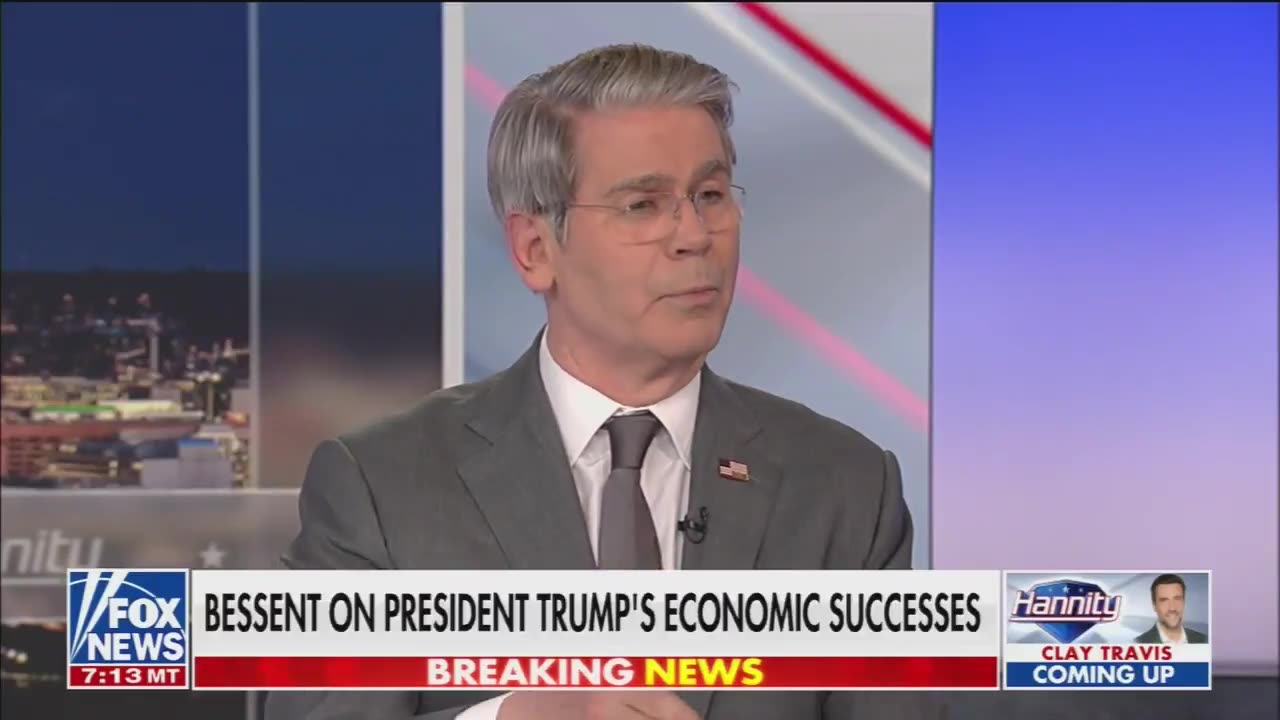 Bessent: I think we could be at 4% inflation. Excuse me, 4% real growth