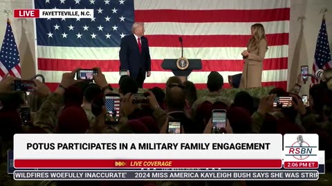 FULL SPEECH: President Trump and First Lady Melania Deliver Remarks at Fort Bragg - 02/13/26