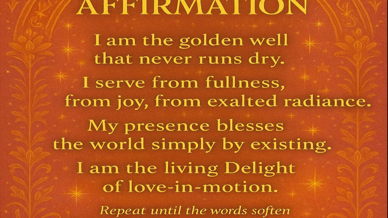 Affirmation 10-6-25