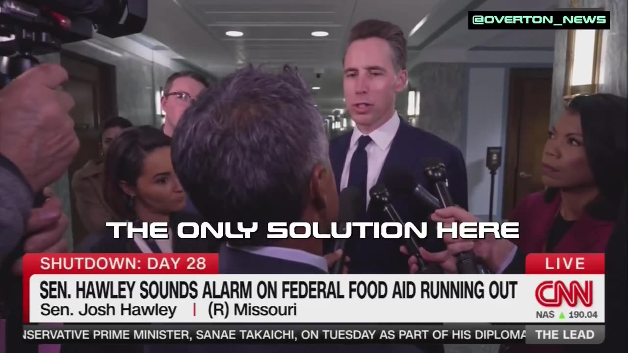 CNN tried to corner Senator Josh Hawley with a loaded question about SNAP funding