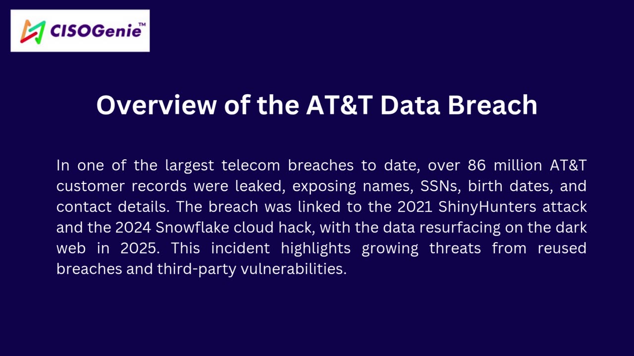 Massive AT&T Data Breach: Lessons Learned and the Role of Compliance in Prevention
