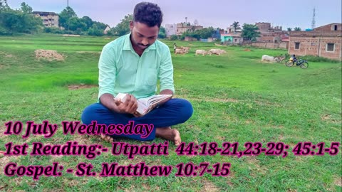 Catholic Daily Gospel and Reading in Hindi 10 July 2025 | Today's Bible Verse | Aaj ka Susamachar