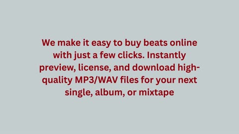 Beats For Sale