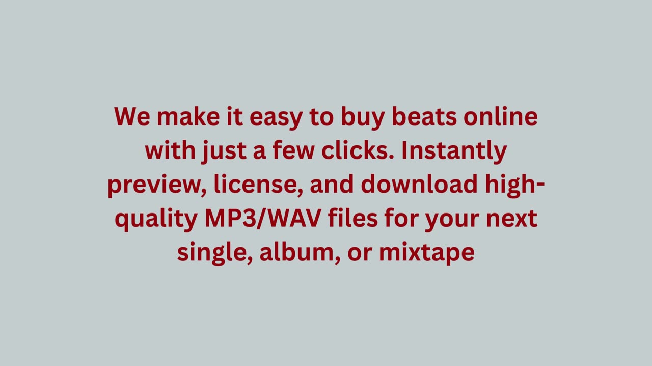 Beats For Sale
