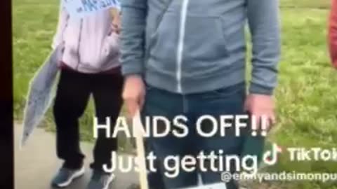 "Hands Off" Protestors Just Getting Warmed Up---I am sorry I cannot take this serious lol